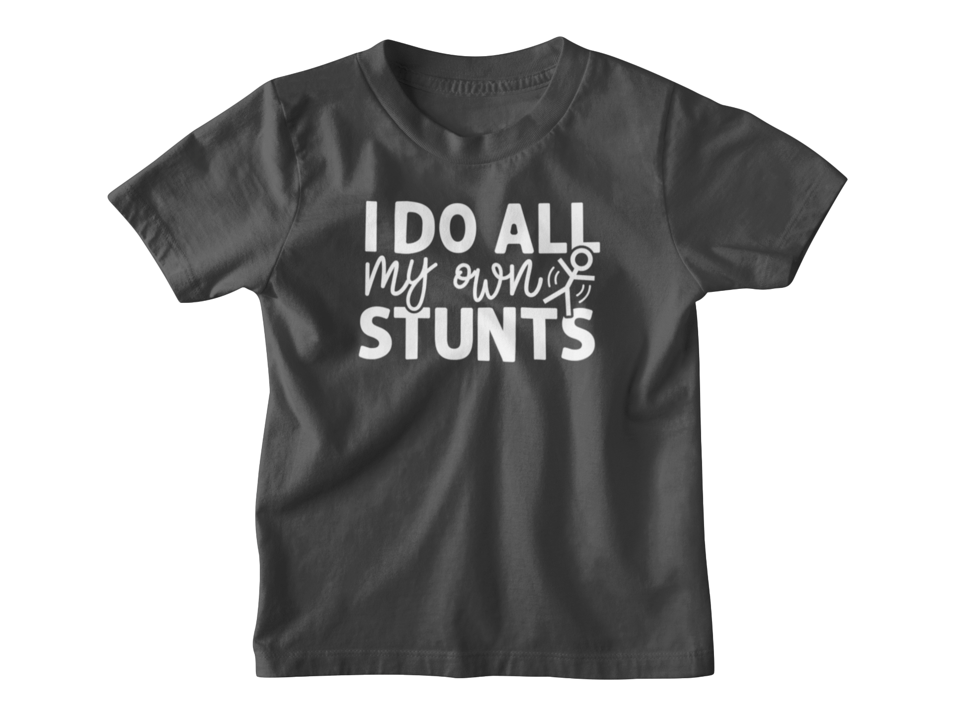 I do all my own stunts